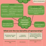 Infographic regarding tax Incentives for sponsorship in Spain. You can access the content of this infographic in the article linked below it.